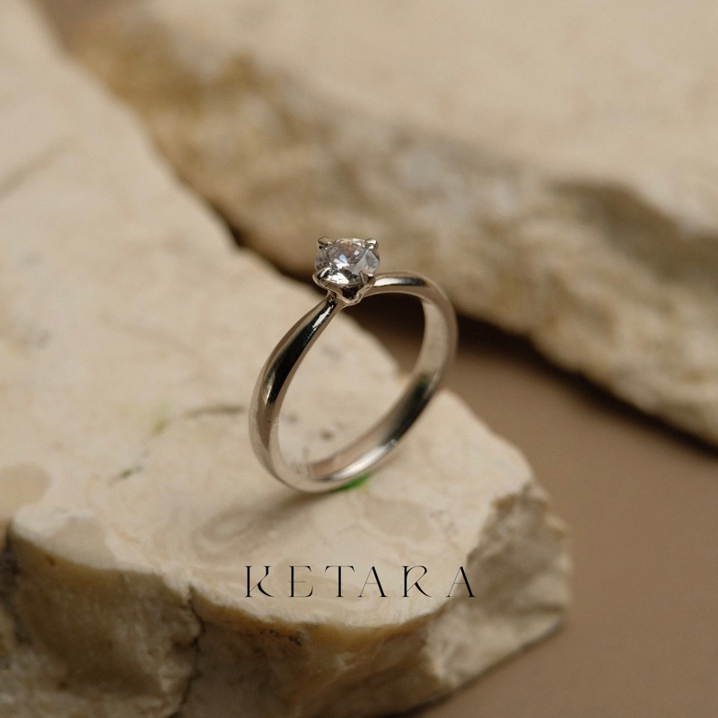 Cincin Kawin Tunangan Cincin Tunangan Cincin Couple Perak Silver Ketara Jewelry