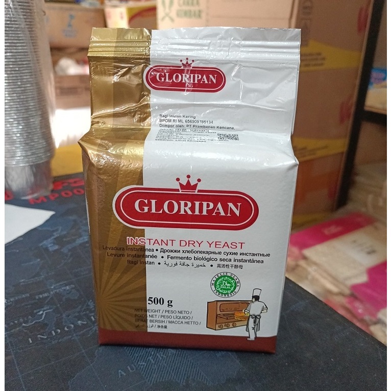 

GLORIPAN INSTANT DRY YEAST / RAGI INSTAN / PENGEMBANG KUE @500gr