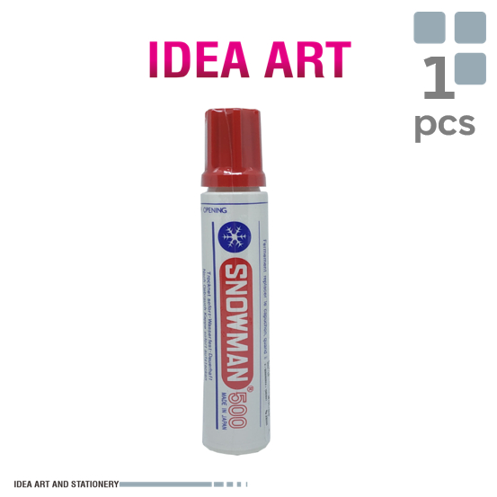 

Snowman - Spidol Marker Permanent 500 Warna Merah /pcs