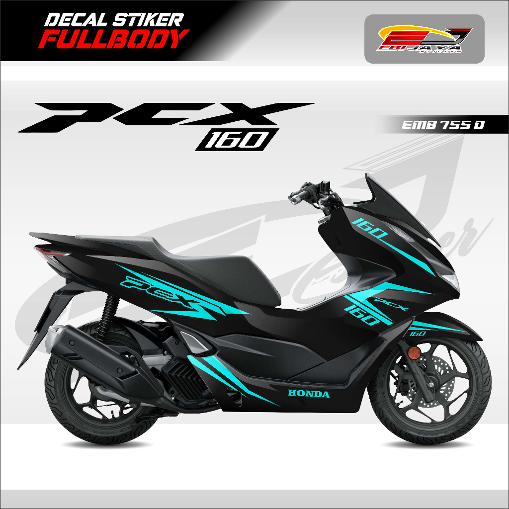 STIKER MOTOR ALL PCX SIAP PAKAI NEW DESAIN VIRAL-STIKER CUSTOM MOTOR PCX FULL BODY TERBARU-EMB755