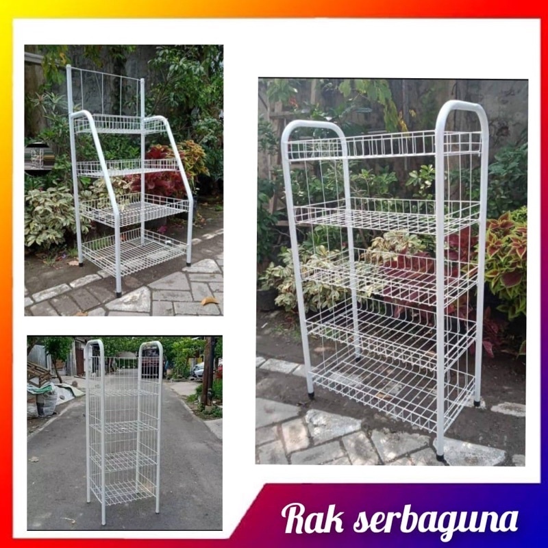Rak serbaguna jumbo susun 5/Rak chiki/Rak besi/Rak toko/Rak display/Rak keranjang/Rak sembako