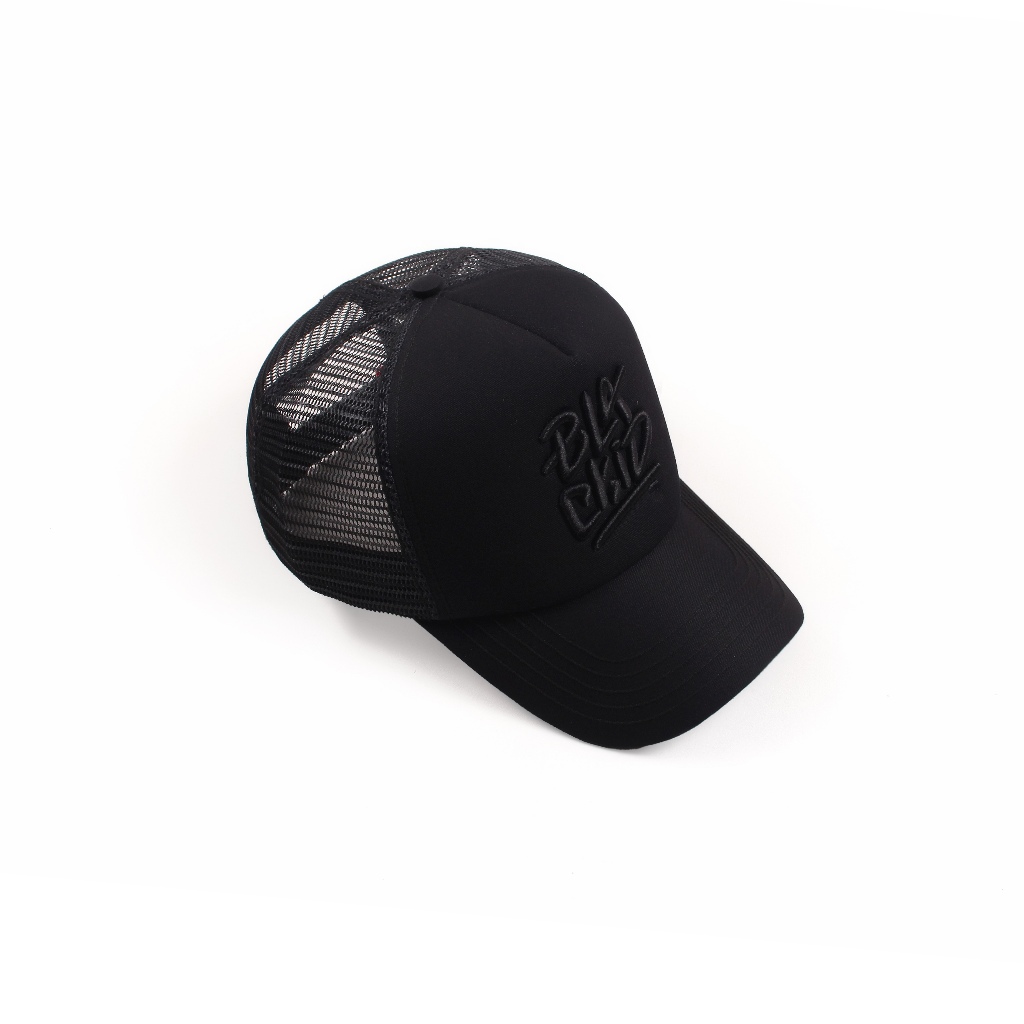 Black ID - Topi Trucker Pria Hitam | Swart