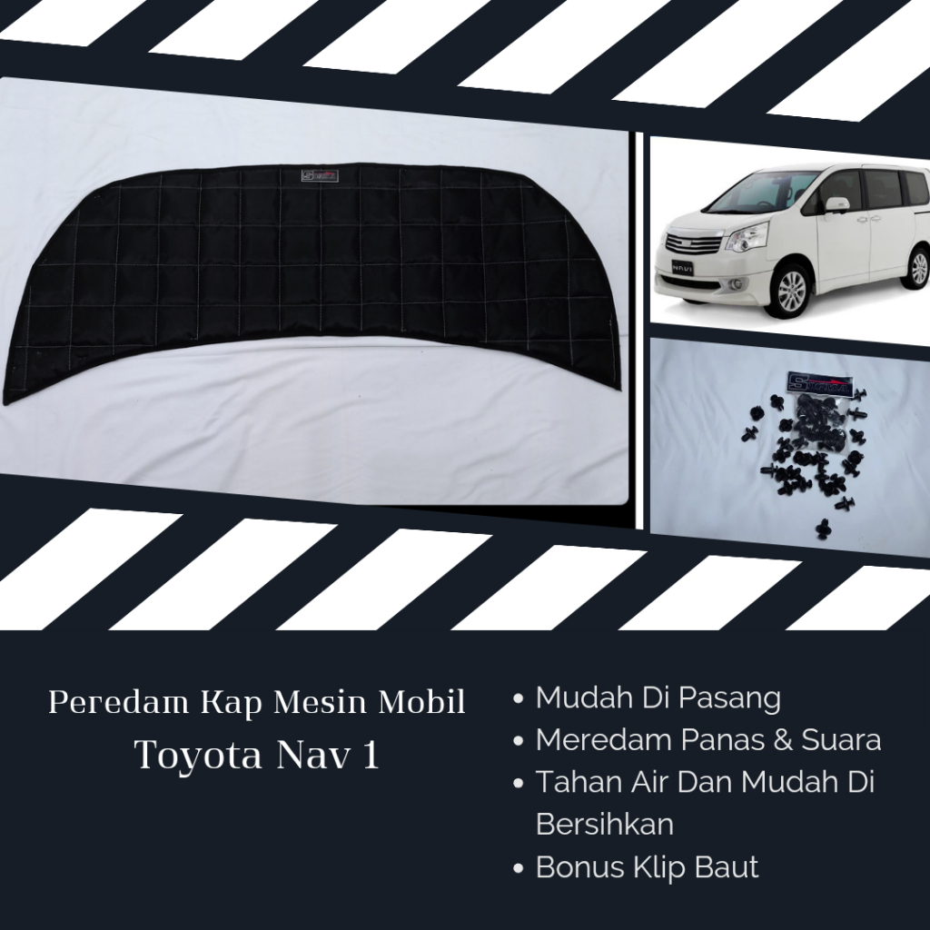 Peredam Panas Dan Suara Kap Mesin Mobil Toyota Nav 1