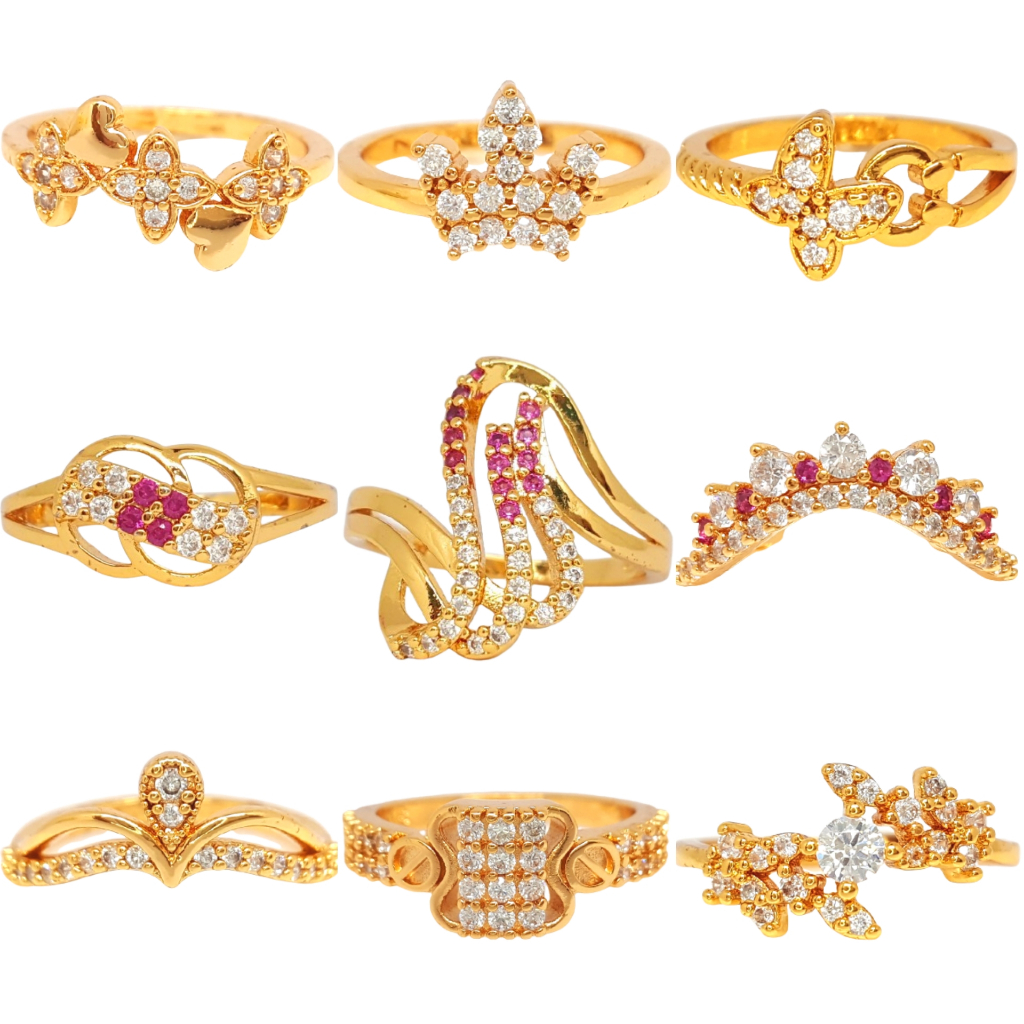 X23 - Cincin Wanita | Cincin Xuping Lapis Emas