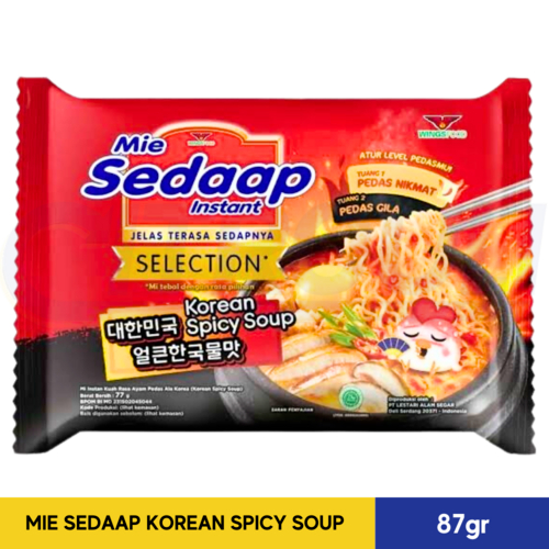 

MIE SEDAAP KOREAN SPICY SOUP 87gr