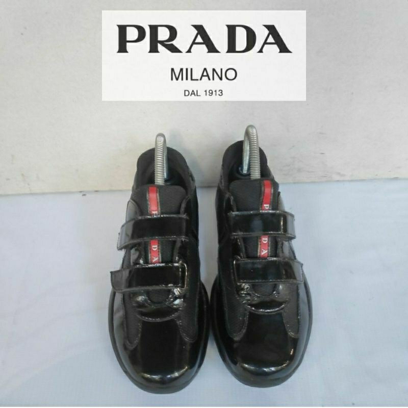 Prada Americas cup sneakers original sepatu preloved