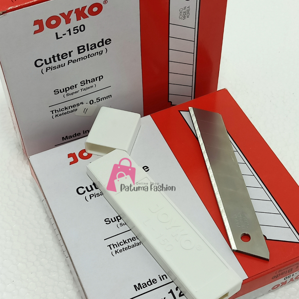 

Isi Cutter Besar Merk Joyko L-150 Ketebalan 0.5mm 5 Pcs