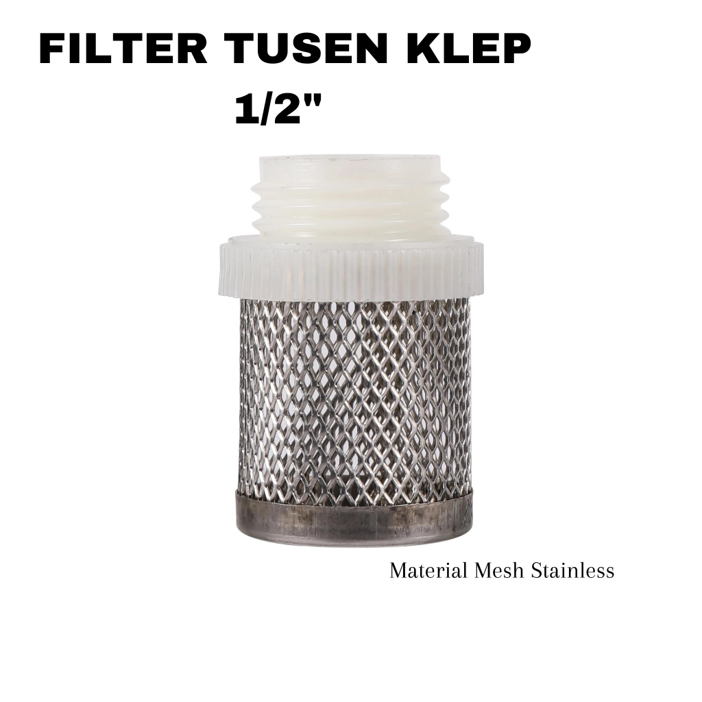 Filter saringan air Bawah Tusen klep pompa air Drat 1/2 inch