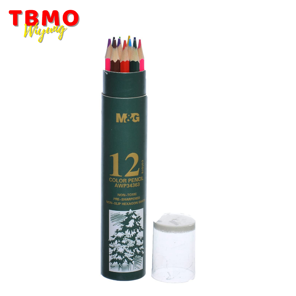 

TBMO M&G Pensil Warna 12 Warna Kemasan Tabung Hijau AWP34363