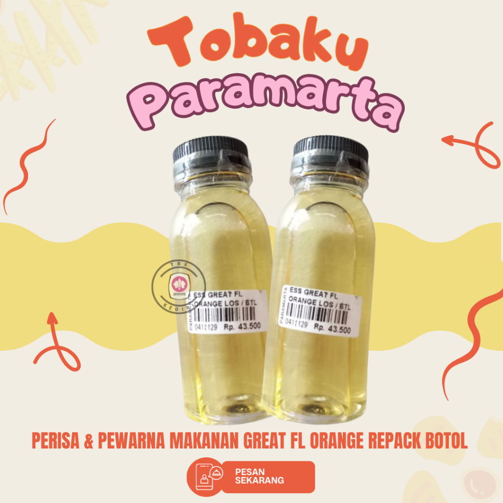 

ESSENSE MAKANAN GREAT FL ORANGE REPACK BOTOL / ESSENCE GREAT FL