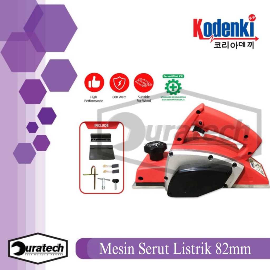 Kodenki Mesin Serut Ketam Planner Listrik Electric Planner Mesin Serut Kayu Alat Planer Pasah Sugu K