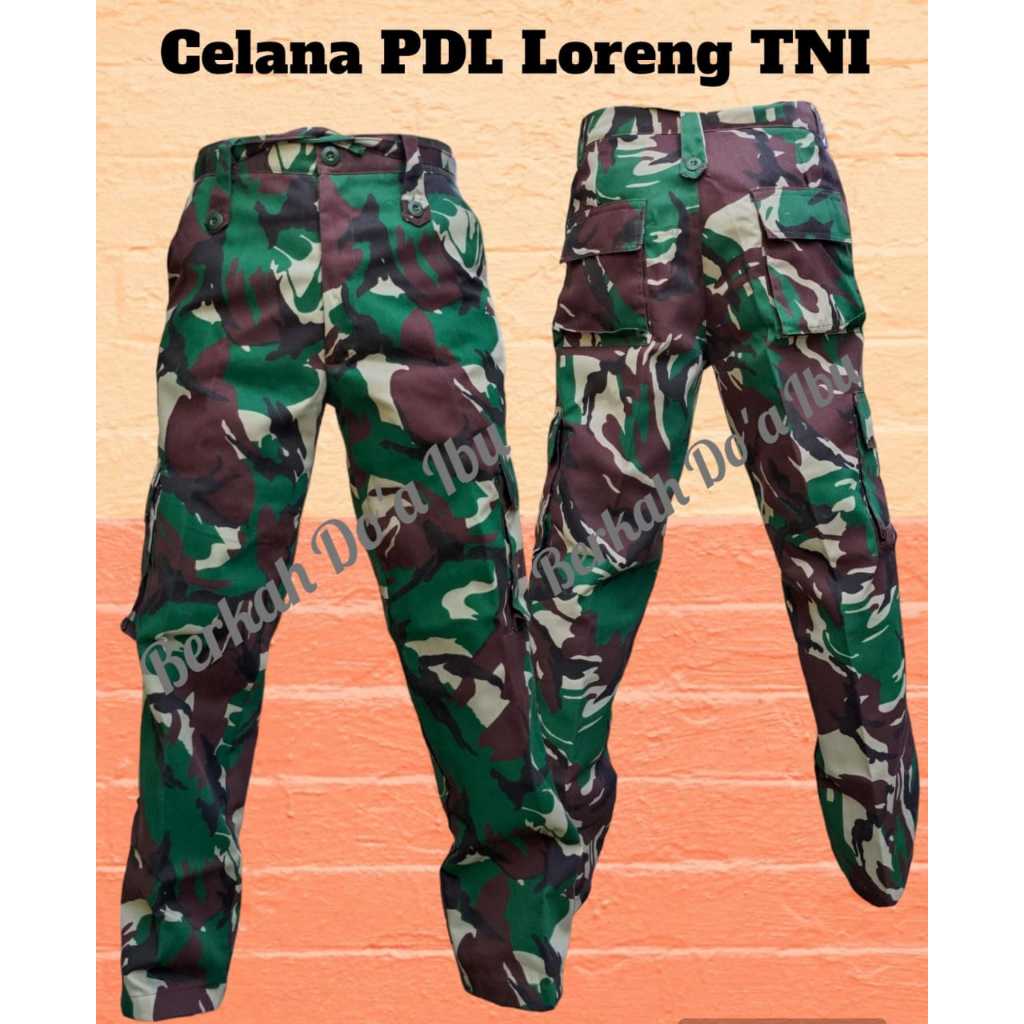 BEST - Celana PDL loreng TNI Celana Panjang Cargo army Malvinas Premium