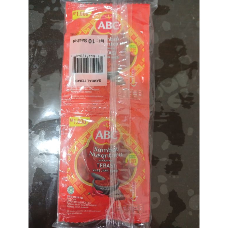 

Sambal TERASI ABC @18GR/10sachet