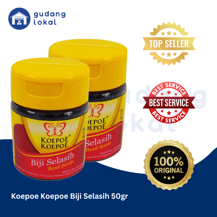 

Koepoe Koepoe Biji Selasih Basil Seeds 50gr