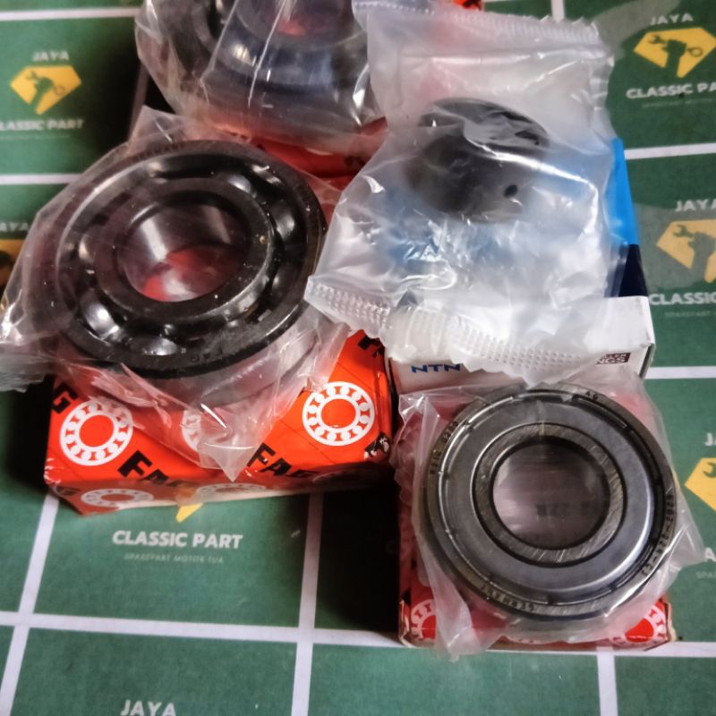 BEARING LAKER RASIO FULLSET GL100 GL125 CG100 GL MAX PLATINA CB100 CB125 NACHI NTN KOYO JAPAN LAKER 
