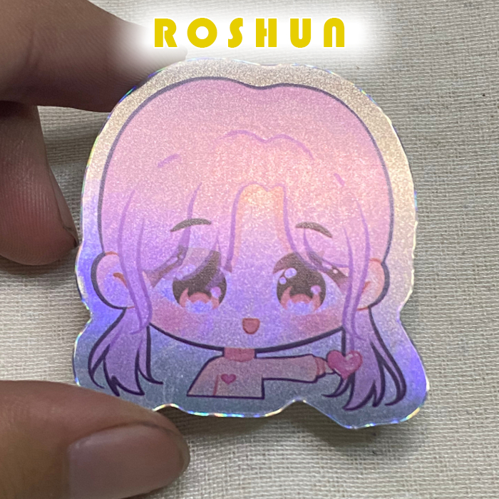 

Roshun Stiker Hologram Sticker Original Character Minji