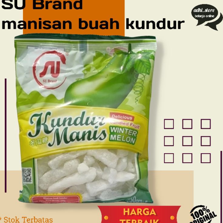 

TIPE QA422 SU Brand Manisan Buah Kundur Tangkwe 25gr