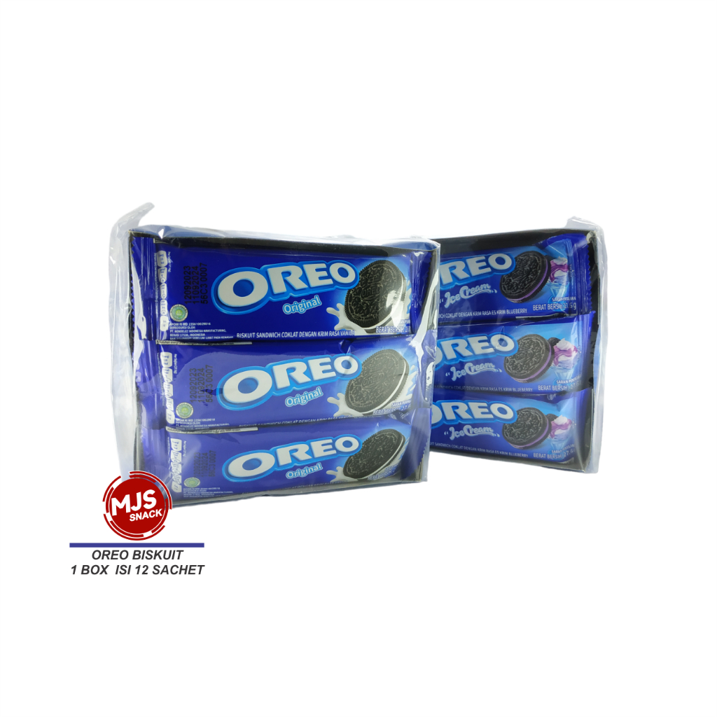 

Oreo Biskuit Kemasan Box - 1 Box x 12 Sachet (3 Keping)