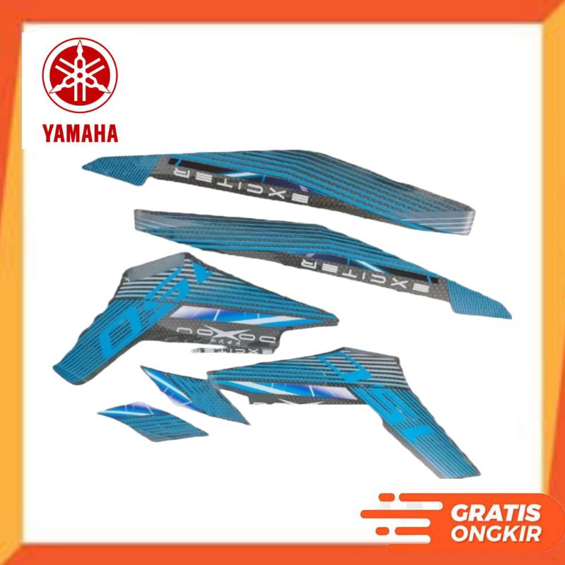 STRIPING STICKER CUSTOM MX KING 150 EXCITER Y15ZR SNIPER DOXOU TRANSPARAN