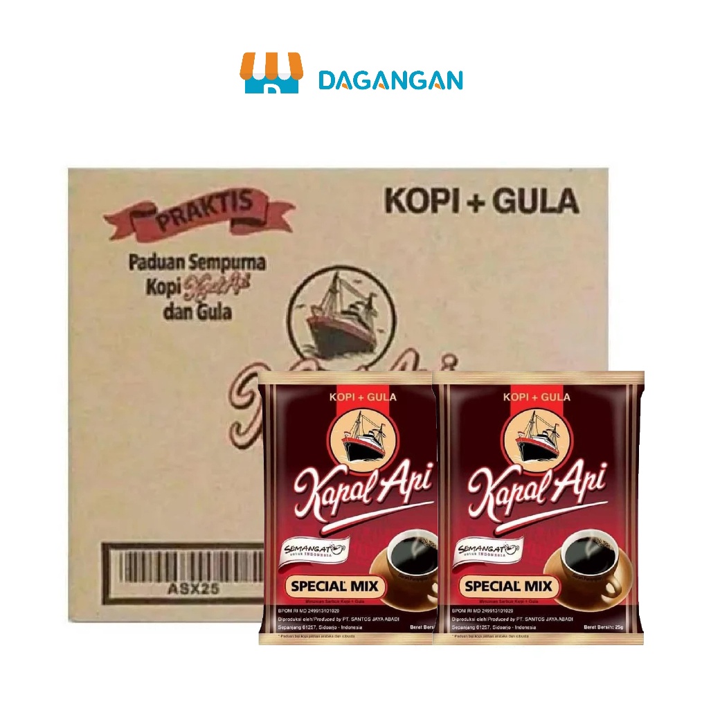 

1212 sale Kapal Api Kopi Instan Special Mix 24 gr Karton 12 pcs