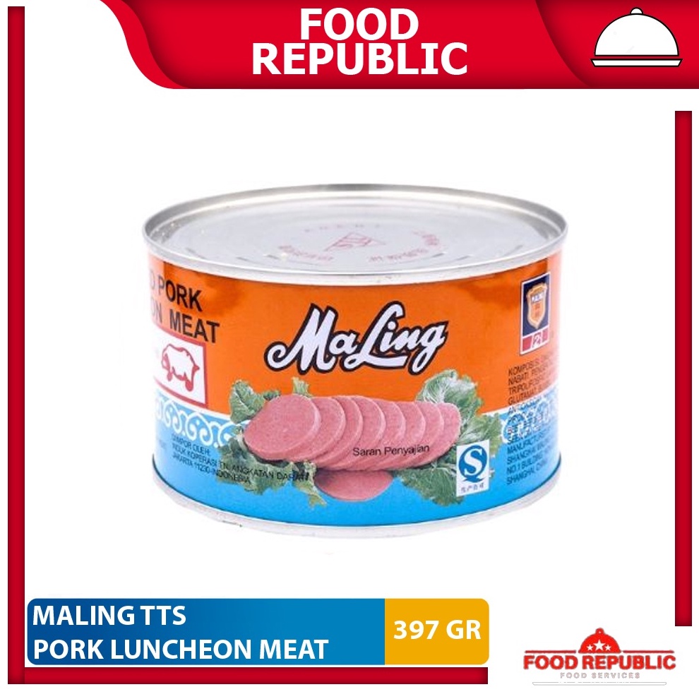 

COD Maling TTS Ham Babi 397 Gr Luncheon Pork Meat Daging Canned Ma Ling