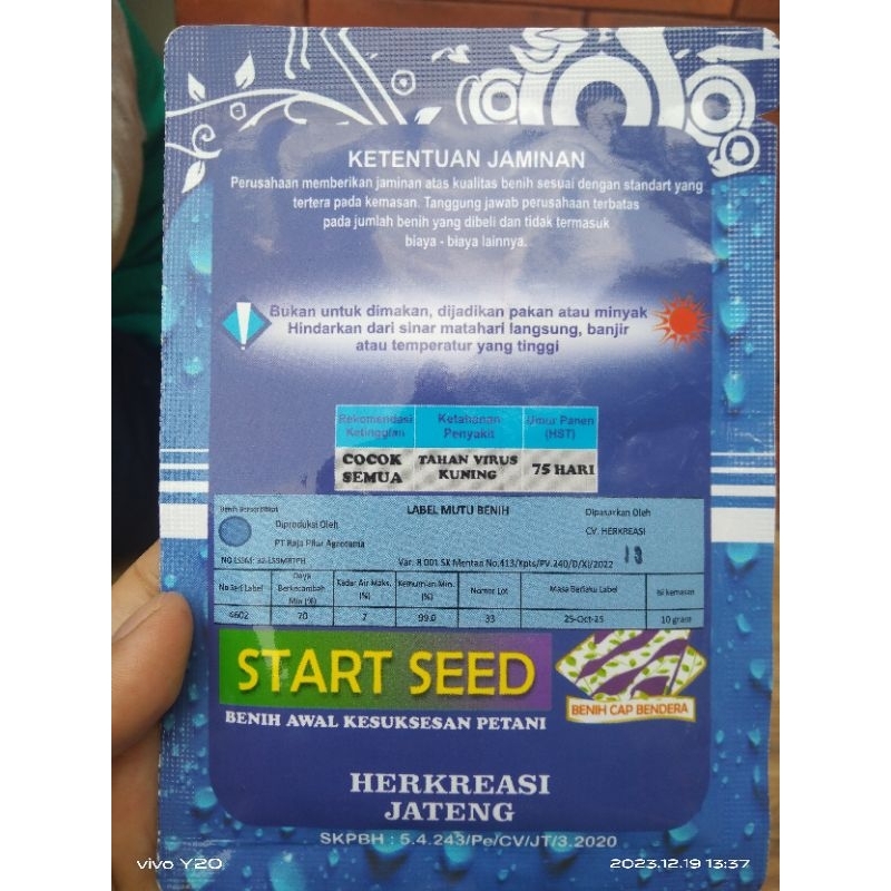 Benih unggul cabai rawit gerombol BESTOP 10gram ORIGINAL