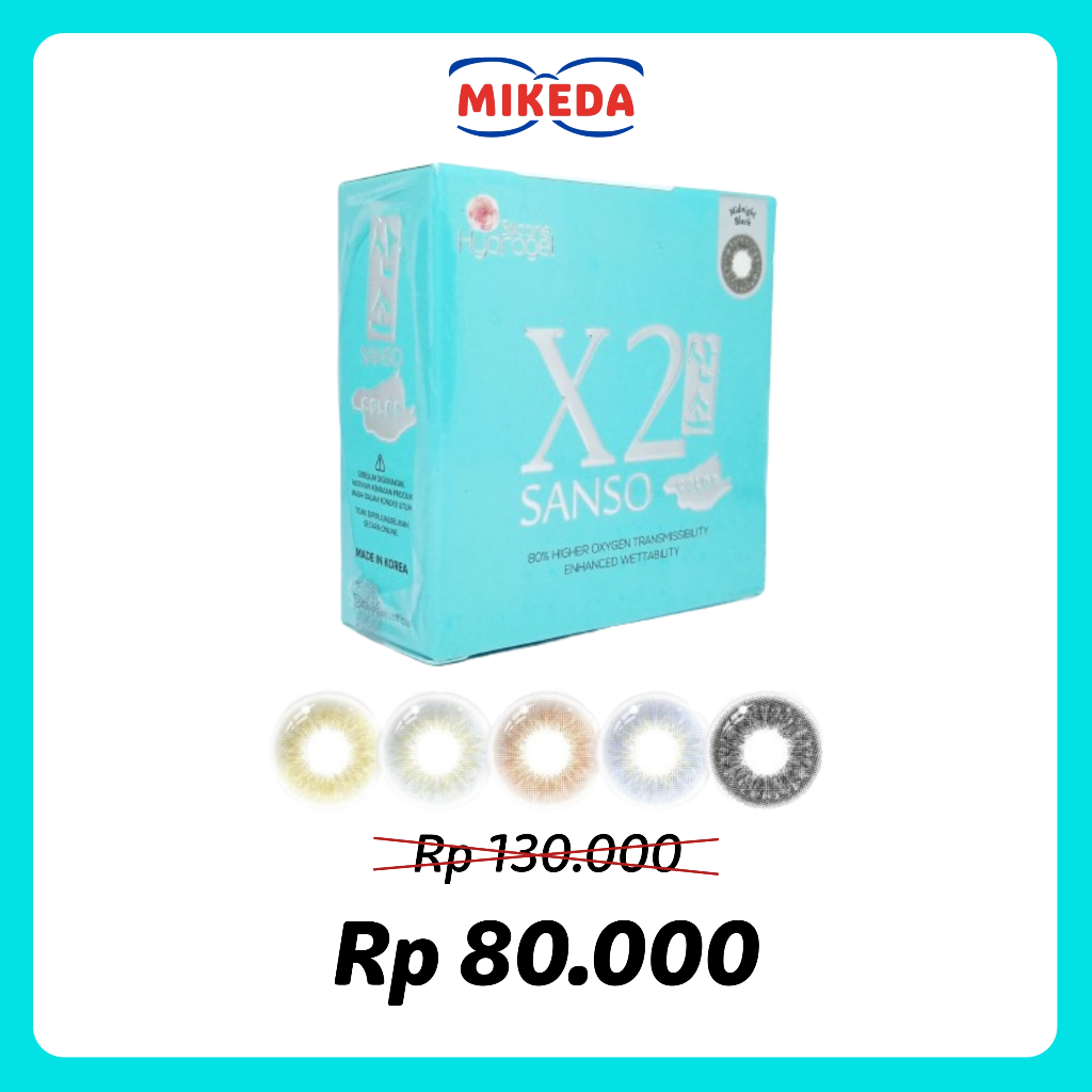 Mikeda -Softlens X2 New Sanso Color Beige Brown