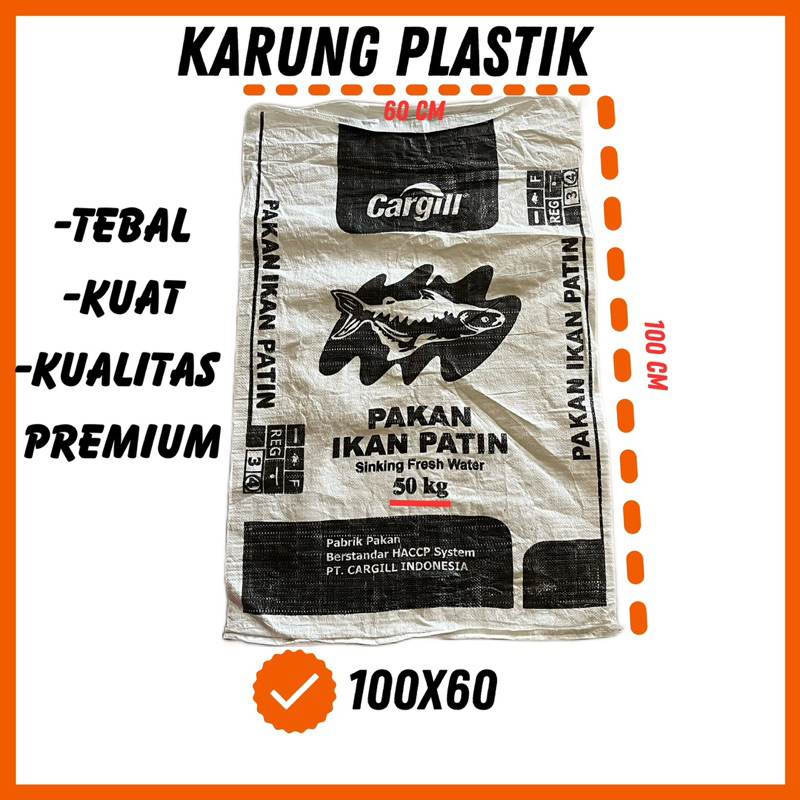isi 20 lembar KARUNG 50 kg BEKAS UK 100x60 Murah cocok untuk Karung Beras, Kotoran Ayam, Harga untuk