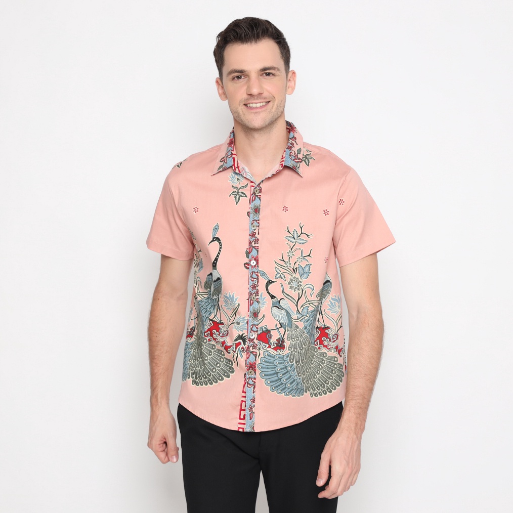 MALL Kemeja 113 BBB Hem Batik Pria Modern