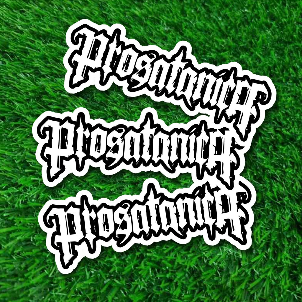 

Stiker Prosatanica - Sticker Logo Death Metal - Stiker Cutting