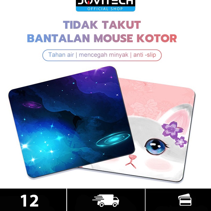 Terkini Jovitech Mouse Pad Gaming Square Alas Untuk Mouse Anti Slip Double Lock Stitches  MP9