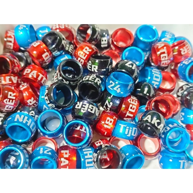 Isi 20 butir ring merpati donat black gold