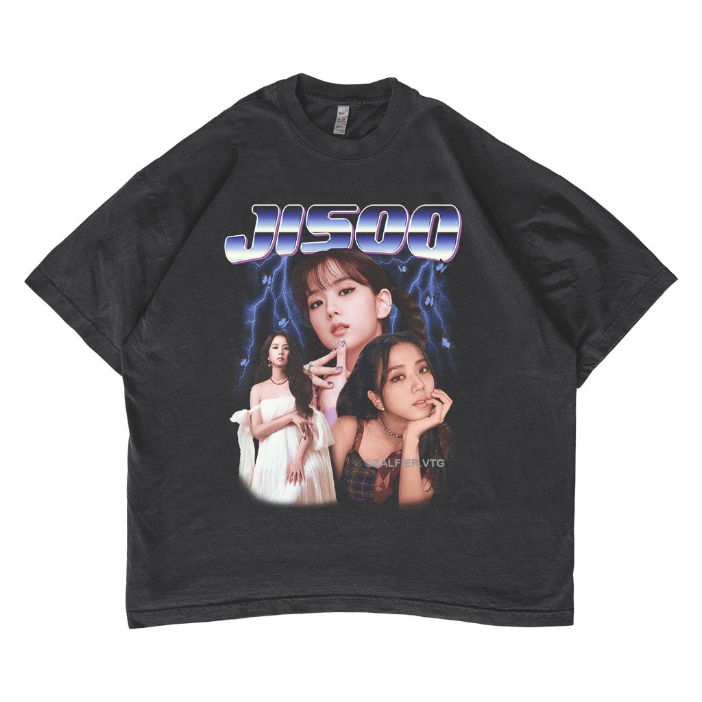 Kaos Blackpink Jisoo - Baju Kpop - Oversized T-shirt