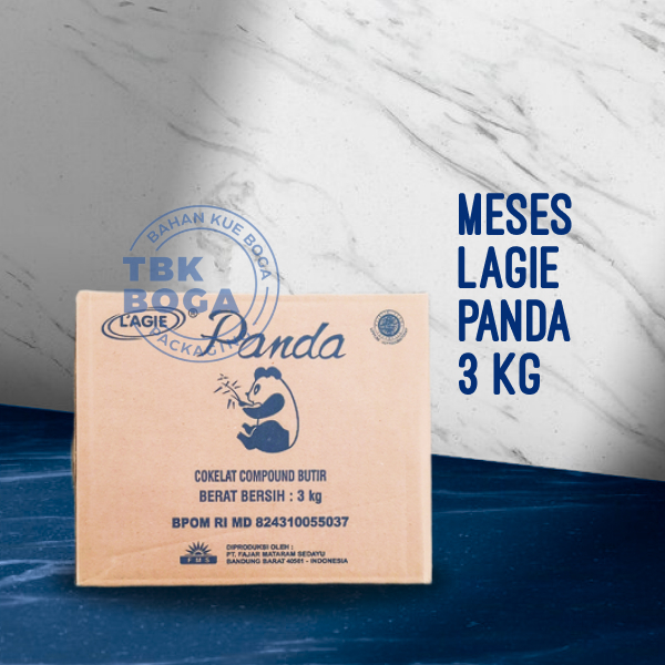 

Meses Panda Lagie ( 3 kg ) Coklat Butir Dark Lagi'e Ceres