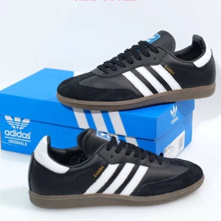 newstyle18 sepatu sneakers Adidas samba black white sepatu samba hitam putih premium BNIB