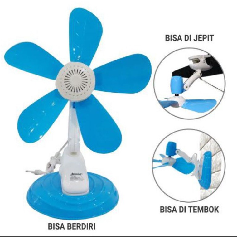 GROSIR Arashi CLIPFAN Kipas Angin duduk  Kipas Angin Jepit Clip Fan AR138  Arashi  Kipas Angin duduk