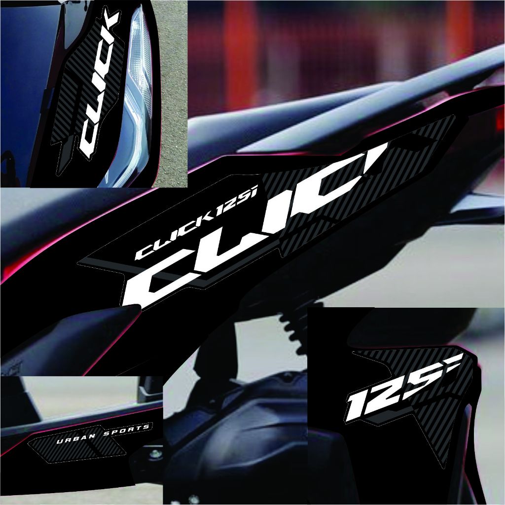 striping click 125i vario gen 1 body hitam