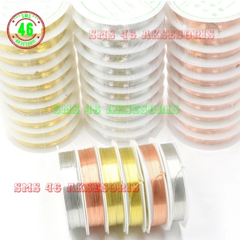 Kawat Tembaga Aksesoris Kawat Manik Manik 0.3mm 0.4mm 0.5mm