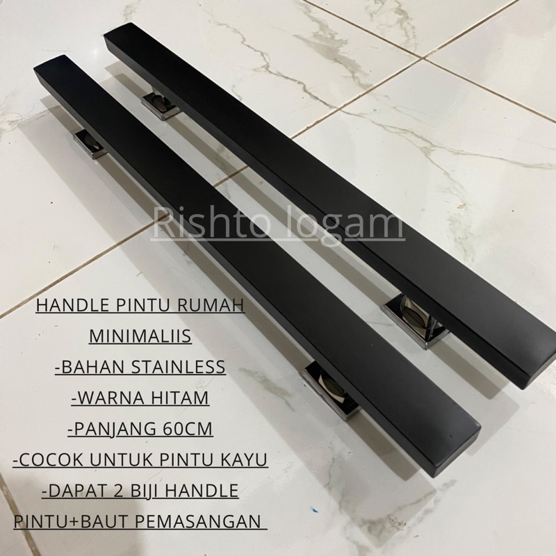 handle tarikan pintu rumah hitam 60cm stainless gagang pintu terbaru handle pintu rumah minimalis 2 