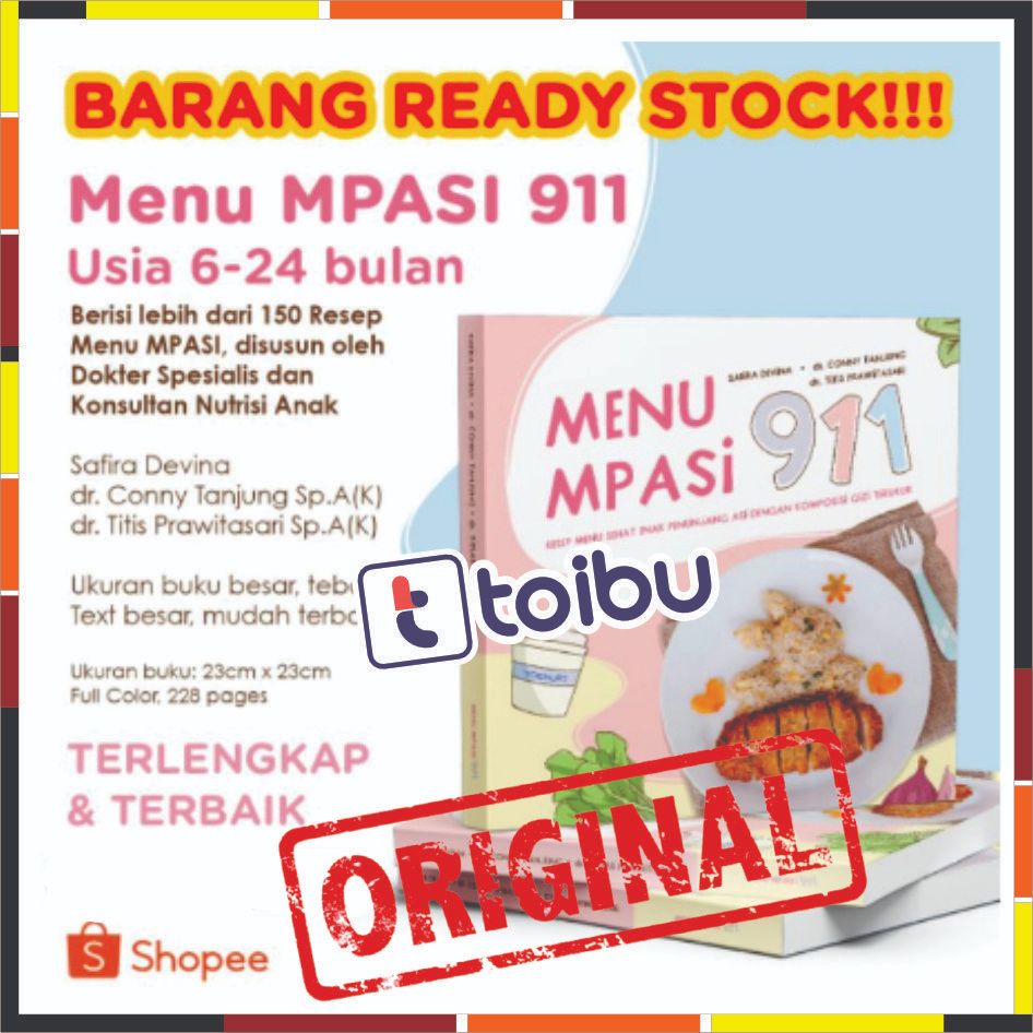 Buku Menu MPASI 911 Chef Safira Devina