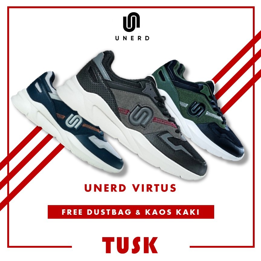 Sepatu Unerd Virtus Sepatu Sneakers Casual Sport Sepatu Sneakers Olahraga Pria Unerd Original