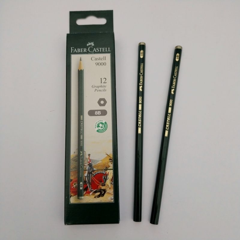 

(12 pcs) Pensil Faber-Castell 8B