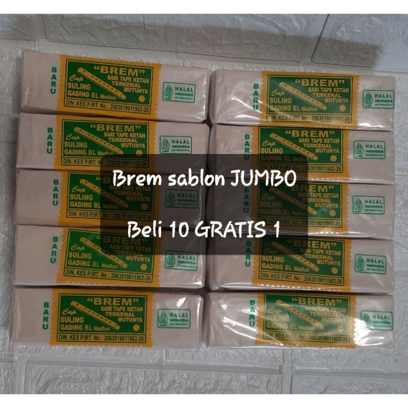 

PROMO BREM SABLON JUMBO 10pcs gratis 1pcs