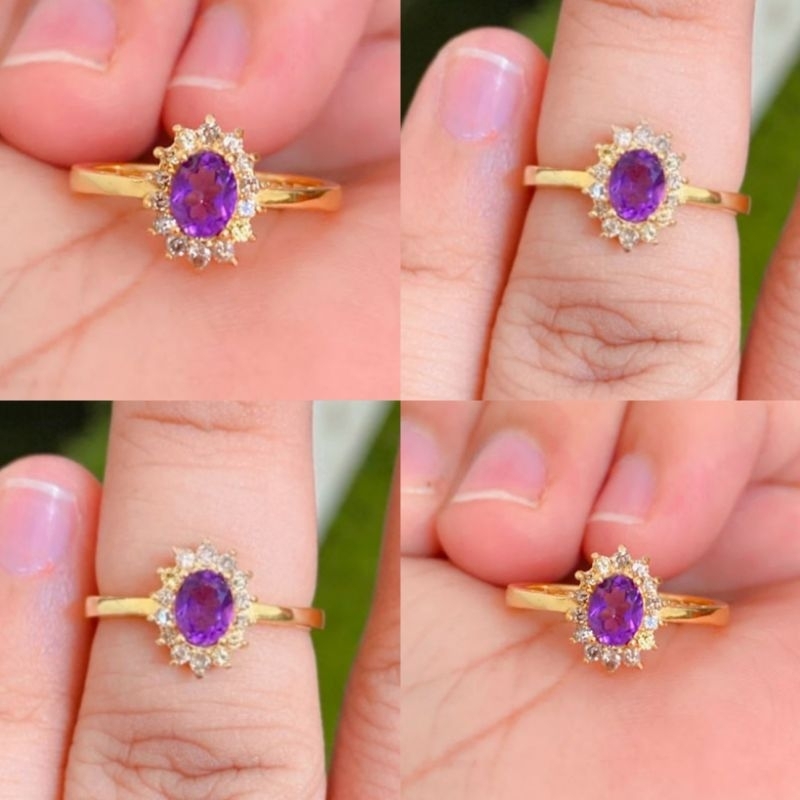 Cincin Emas 375 Natural Diamond Eropa