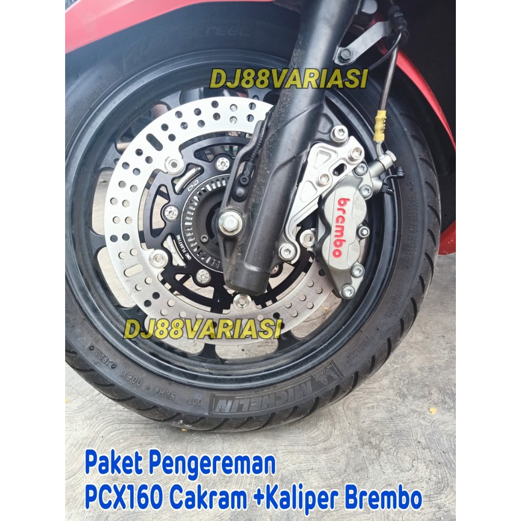 Paket Kaliper brembo pcx 160 set cakram delkevic 260mm pnp