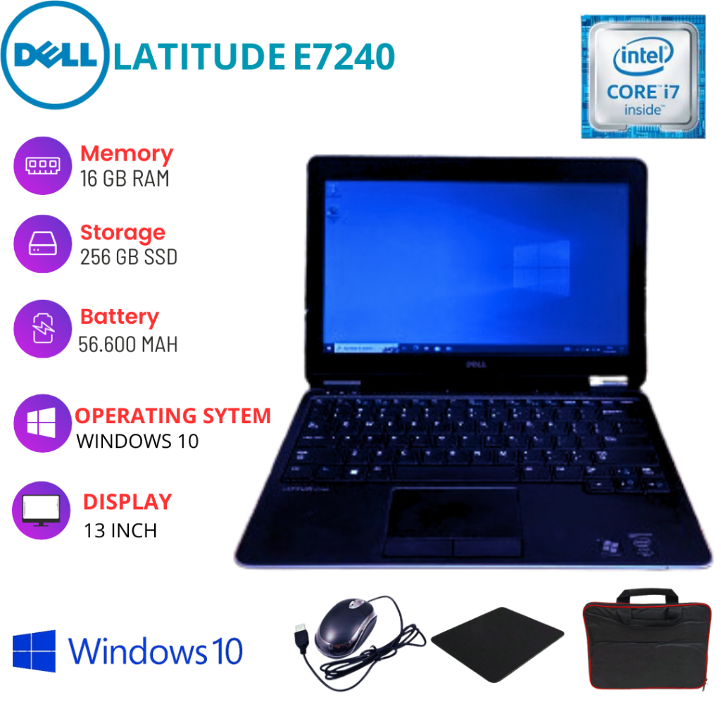LAPTOP DELL LATITUDE E7240/E7250/E7270 SECOND LIKE NEW GARANSI 100% ORIGINAL LAPTOP PC COMPUTER