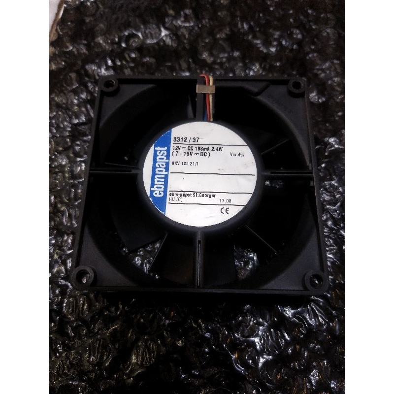 KIPAS DC-FAN DC 12V MERK EBMPAPST-6CM X 6CM TEBAL 2,5CM