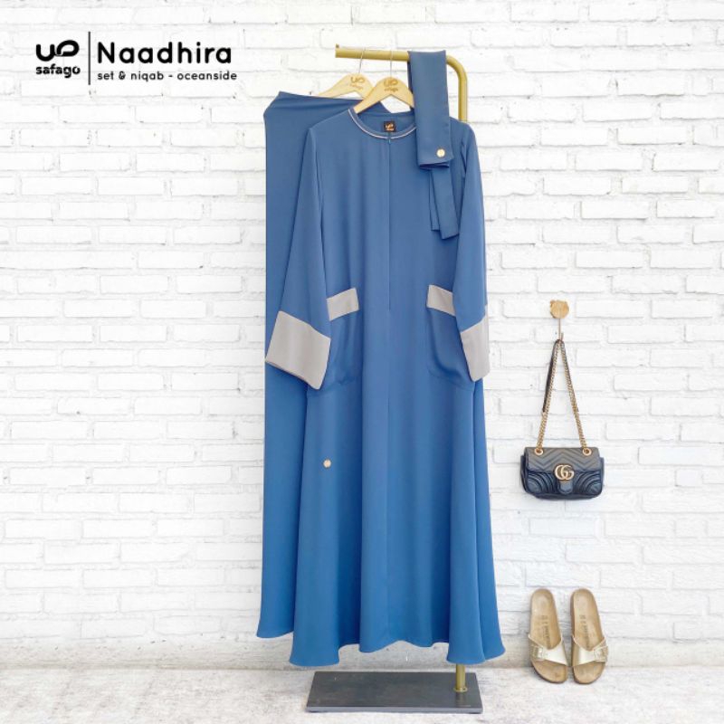 Nadhira set Gamis [Oceanside] by Shafa Jilbab Safago
