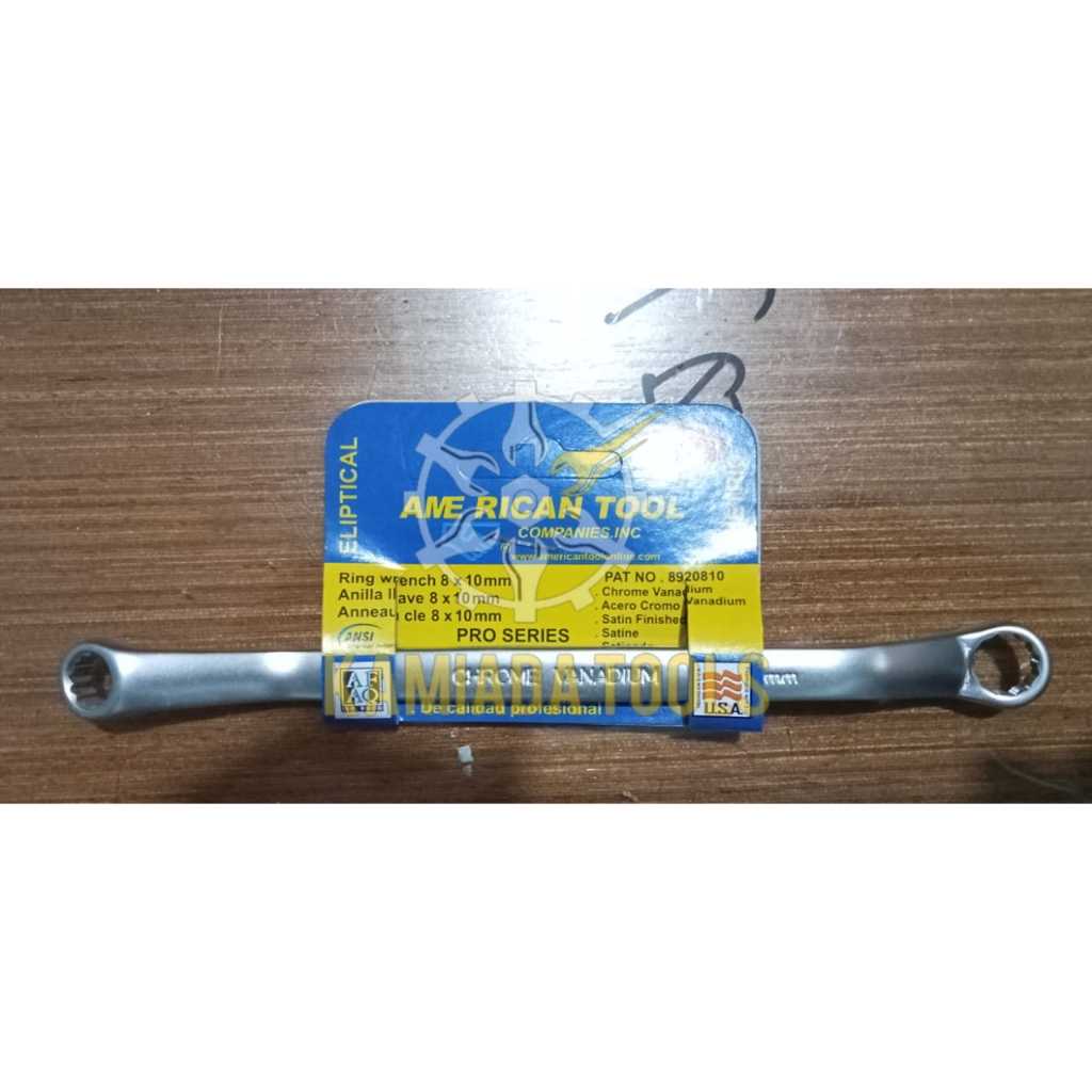 Kunci Ring 8 x 10 AMERICAN PRO SERIES/Kunci Dobel Ring 8 x 10