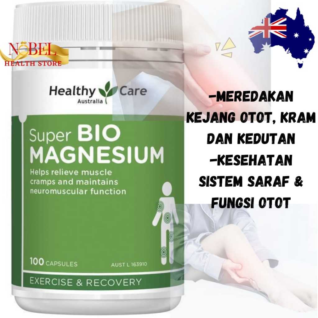 Healthy Care Super Bio Magnesium - 100 Capsules
